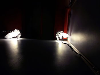 Close-up view of illuminated lamp