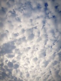 Low angle view of clouds in sky