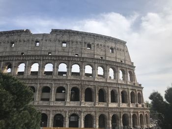 Low angle view of historical building against sky