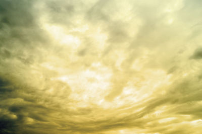 Low angle view of cloudy sky