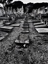 View of cemetery