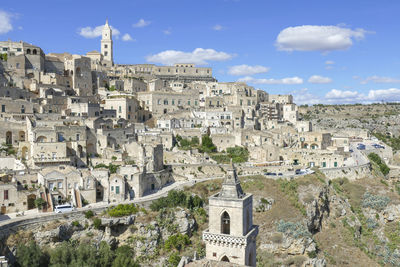 Impression around matera in the region of basilicata in southern italy