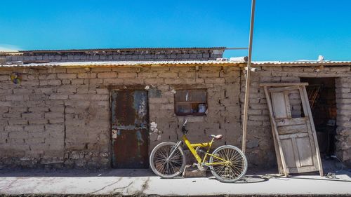 Bicycle against sky