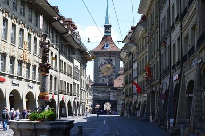Famous clock in bern old town
