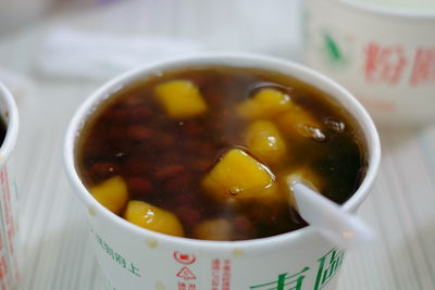 Close-up of food in bowl