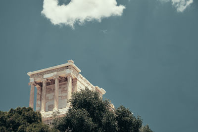 Low angle view of historical building against sky