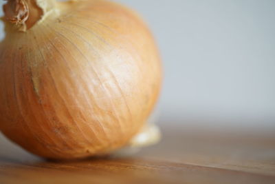 Close-up of pumpkin on table