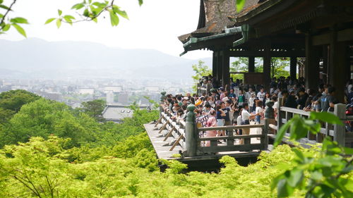 Built structure with trees in background