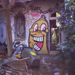 Graffiti on wall