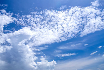 Low angle view of clouds in sky