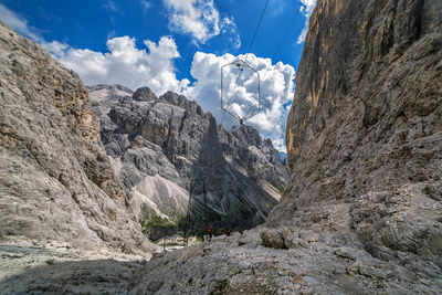 Torri del vajolet in catinaccio dolomite alps panorama, trentino italy