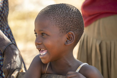 Close-up portrait of a boy