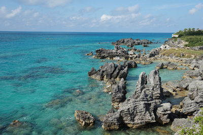 Scenic view of sea against sky