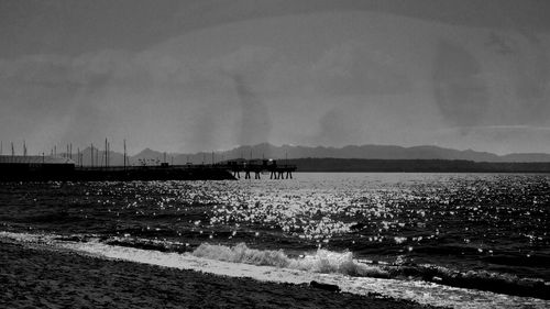 Scenic view of sea against sky