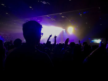 Crowd at music concert