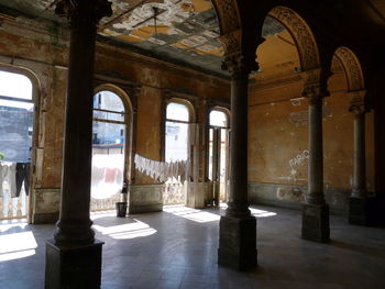 Interior of old building