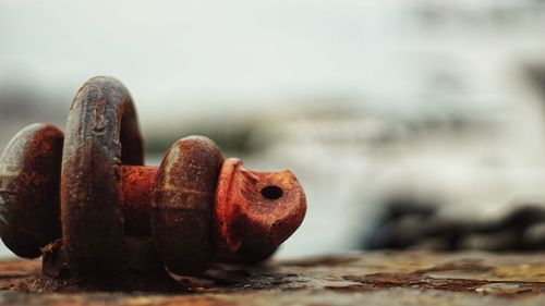 Close-up of rusty metal