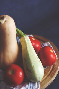 Close-up of cherry tomatoes on table