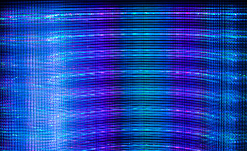 Abstract image of illuminated lights at night