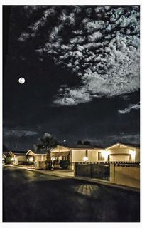 Road against cloudy sky