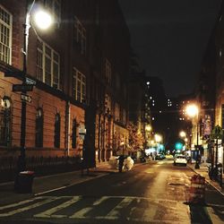 City street at night