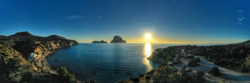 Panoramic view of sea against sky