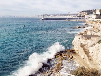 Scenic view of sea against sky