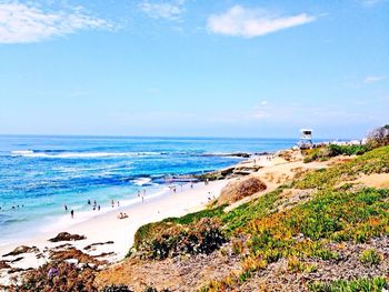 Scenic view of sea against sky