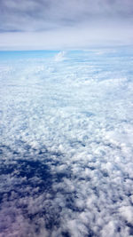 Aerial view of sea against sky