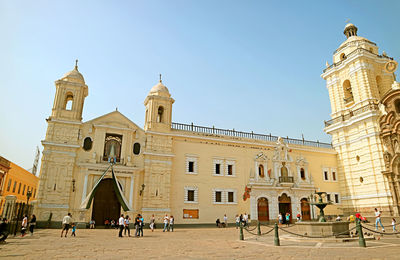 Chapel del milagro and the basilica of san francisco in lima, peru