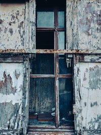 Exterior of old abandoned building