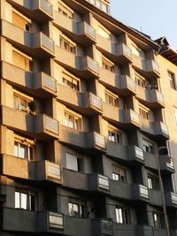 Low angle view of apartment building