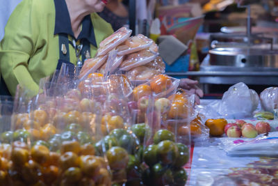 Various fruits for sale in market