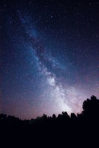 Low angle view of stars in sky