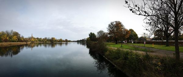 Scenic view of river against sky