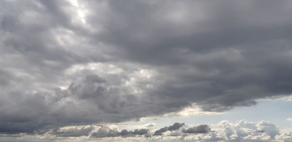 Low angle view of storm clouds in sky