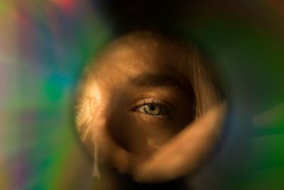 Close-up portrait of woman