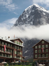 Scenic view of the swiss alps