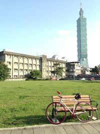 View of buildings in city