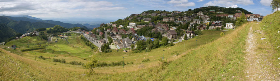 Panoramic view of landscape against sky