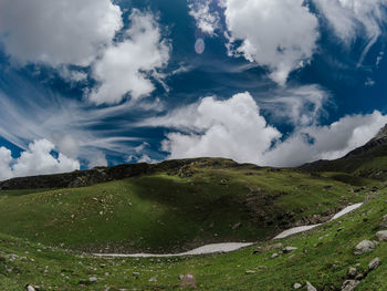 Scenic view of landscape against sky