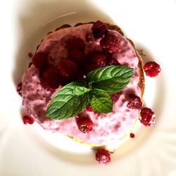 Close-up of ice cream in plate