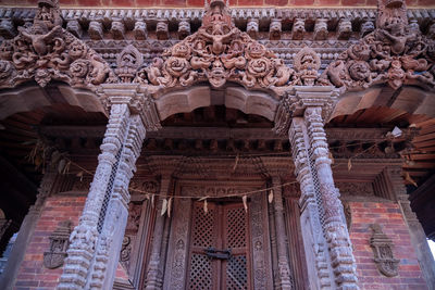 Low angle view of ornate building