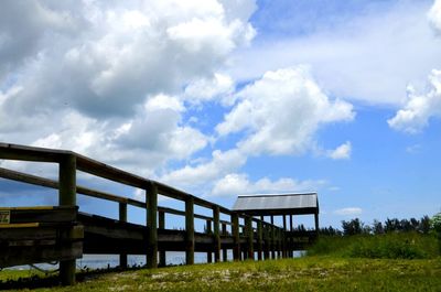 View of landscape against cloudy sky