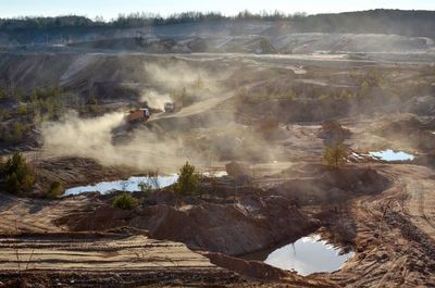 Scenic view of land