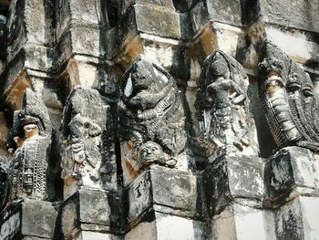 Close-up of sculpture