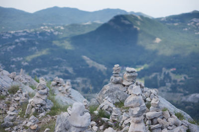 Scenic view of mountain range