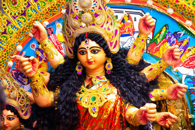 Durga statue in temple