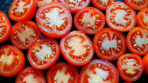 Full frame shot of tomatoes