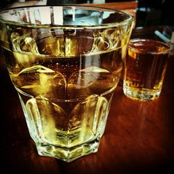 Close-up of drink on table